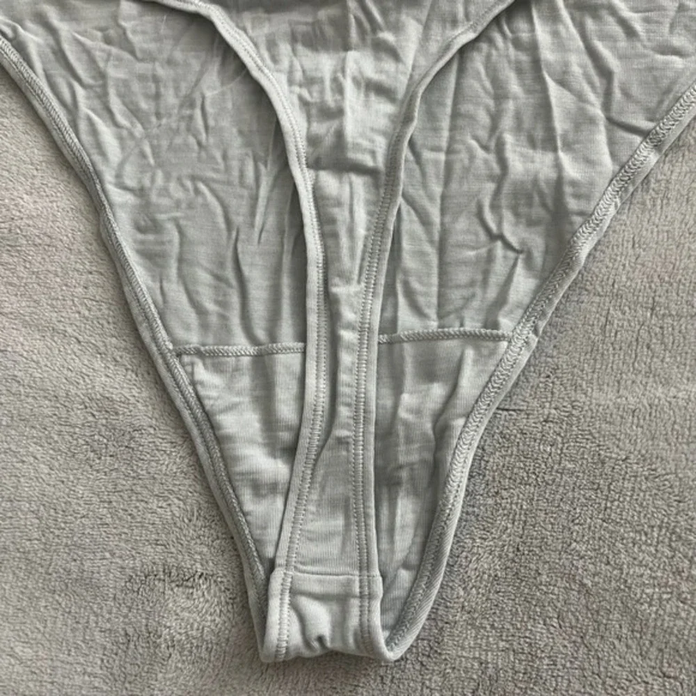 NWT allbirds Trino Thong Underwear Panties XXXL Peppercorn Wool Blend‎